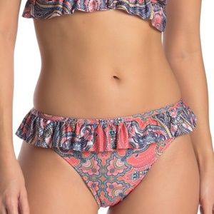 Free Press Kaylie Ruffle Trim Bikini Bottoms